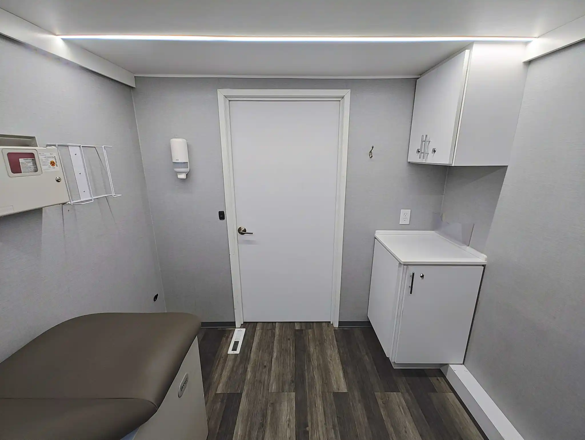 Interior of a 2014 3 Room Mobile Clinic With Audiology Booth for sale