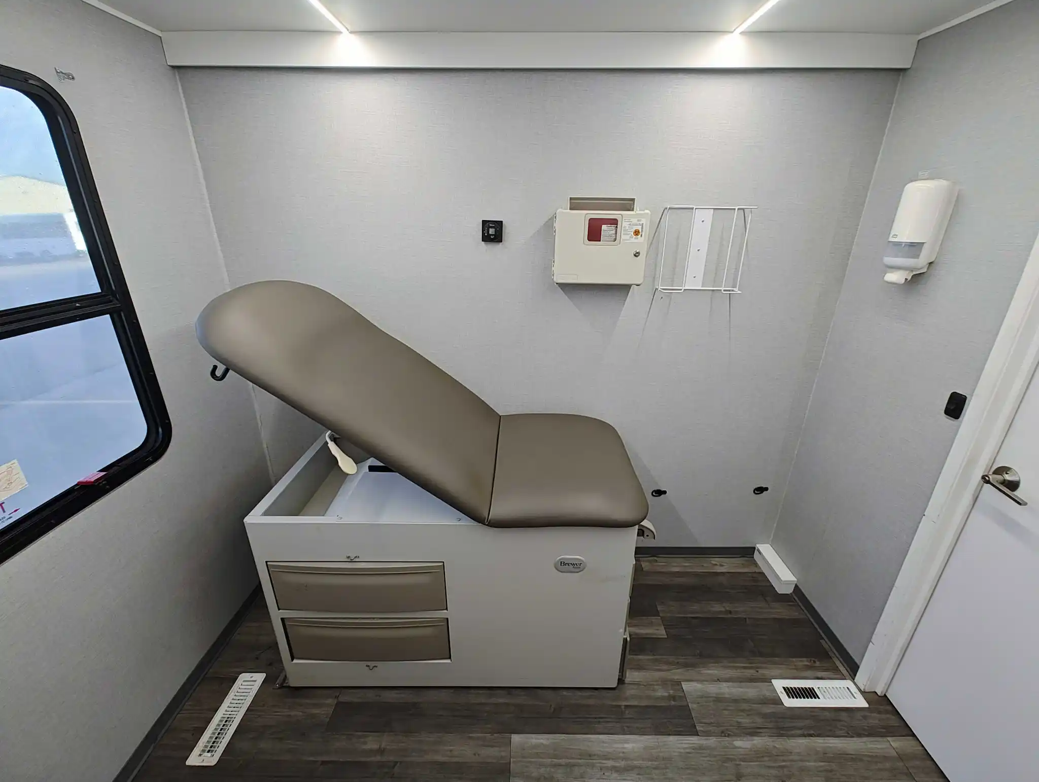 Interior of a 2014 3 Room Mobile Clinic With Audiology Booth for sale