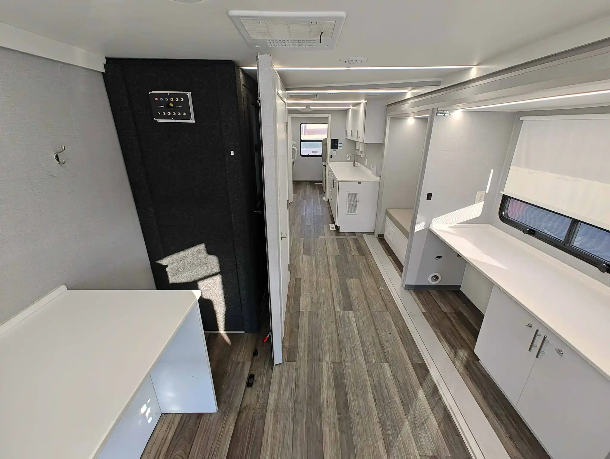 Interior of a 2014 3 Room Mobile Clinic With Audiology Booth for sale