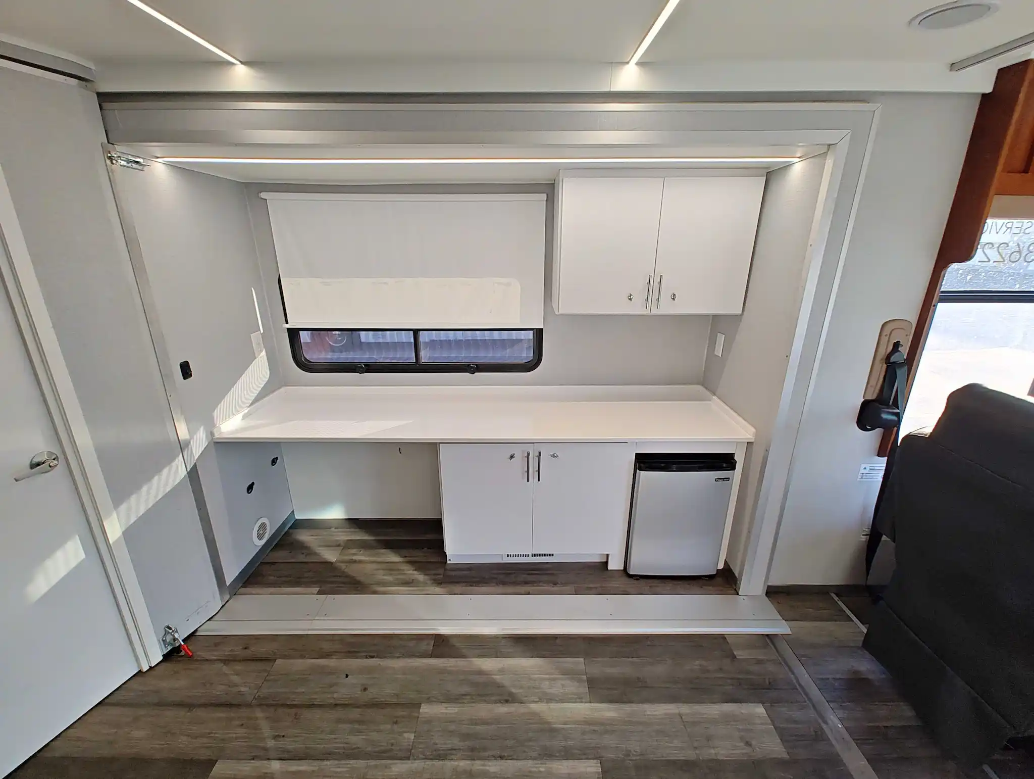 Interior of a 2014 3 Room Mobile Clinic With Audiology Booth for sale