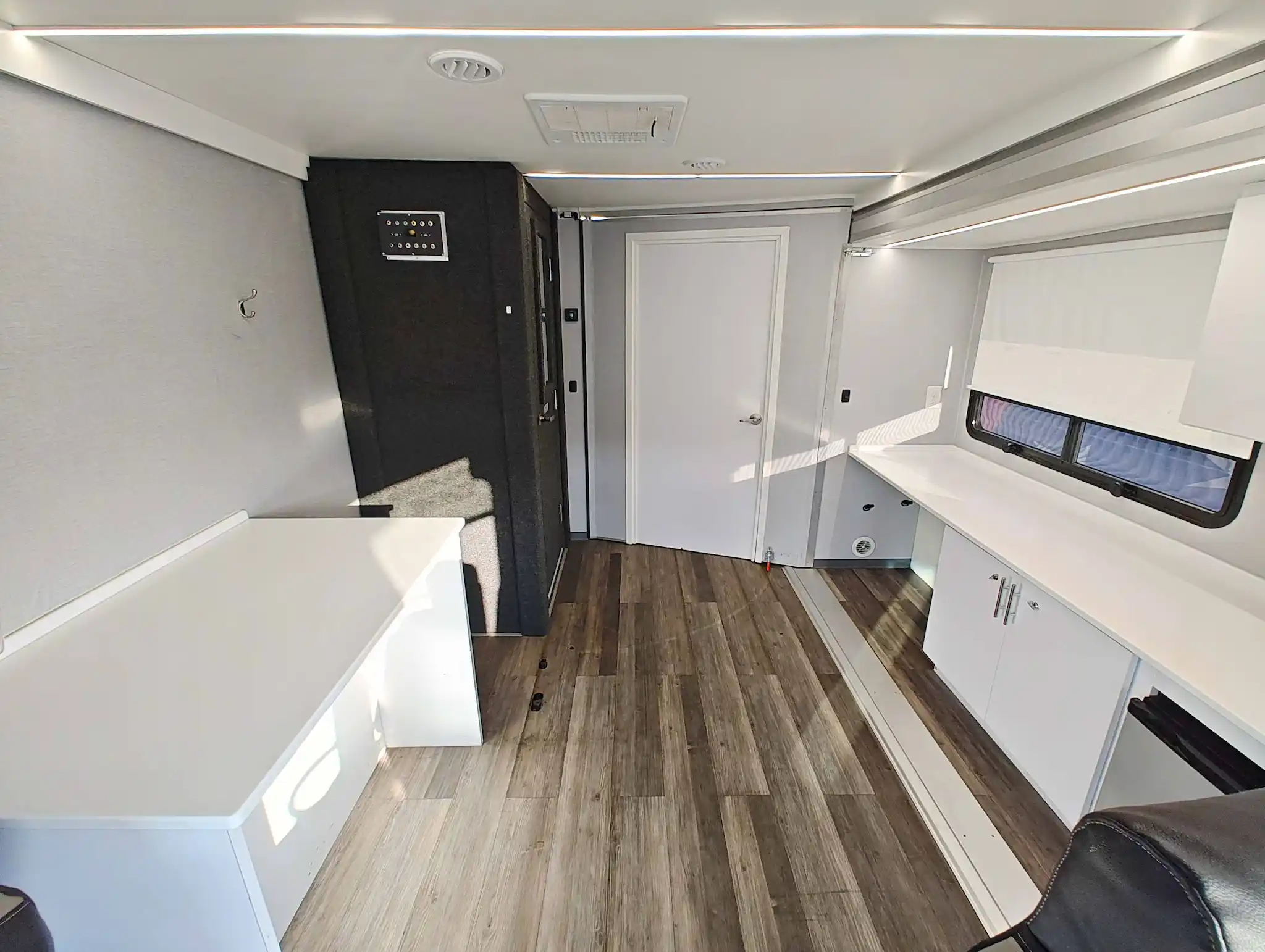 Interior of a 2014 3 Room Mobile Clinic With Audiology Booth for sale