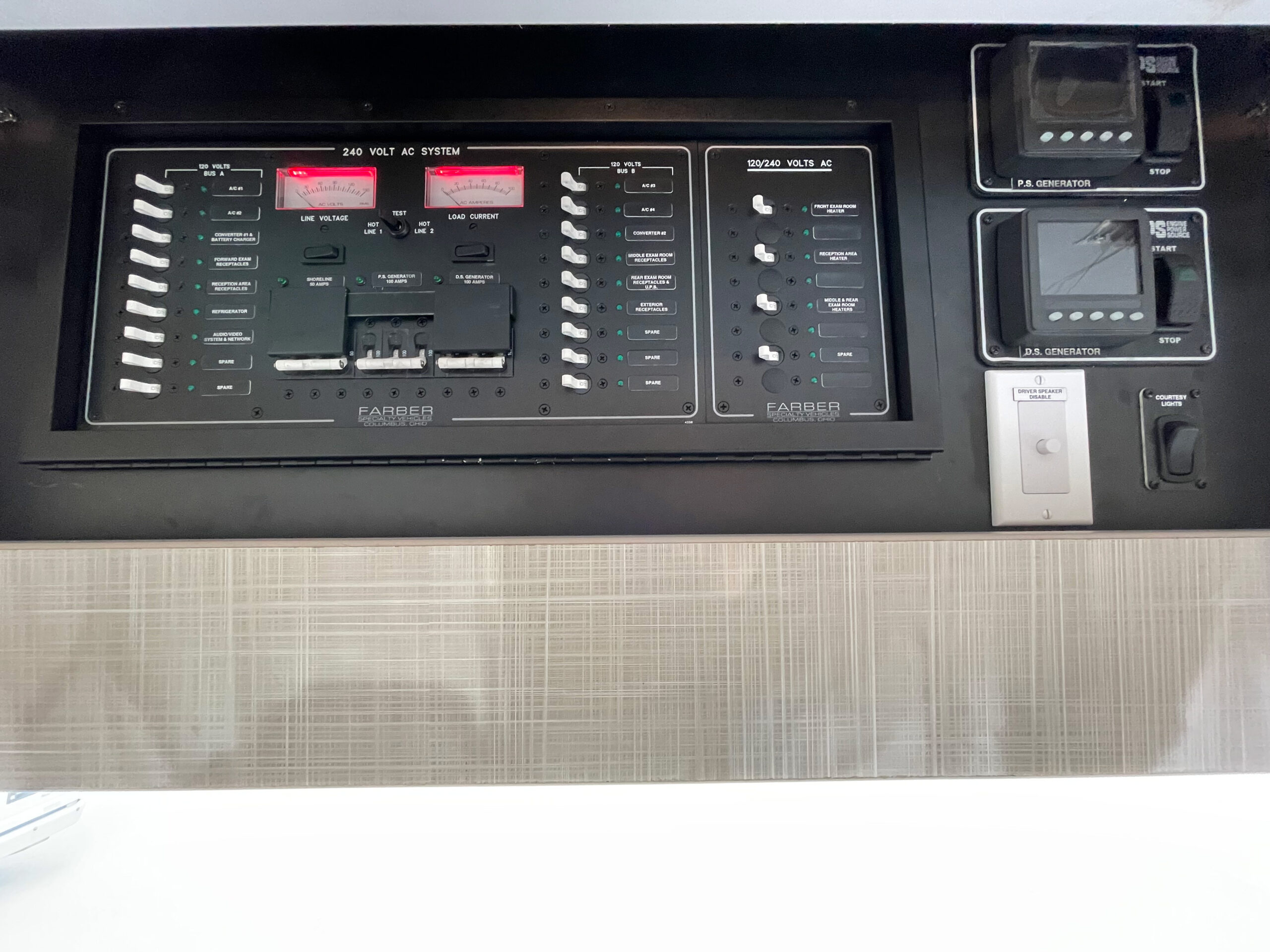 Interior of a 2018 Farber Mobile Medical Clinic