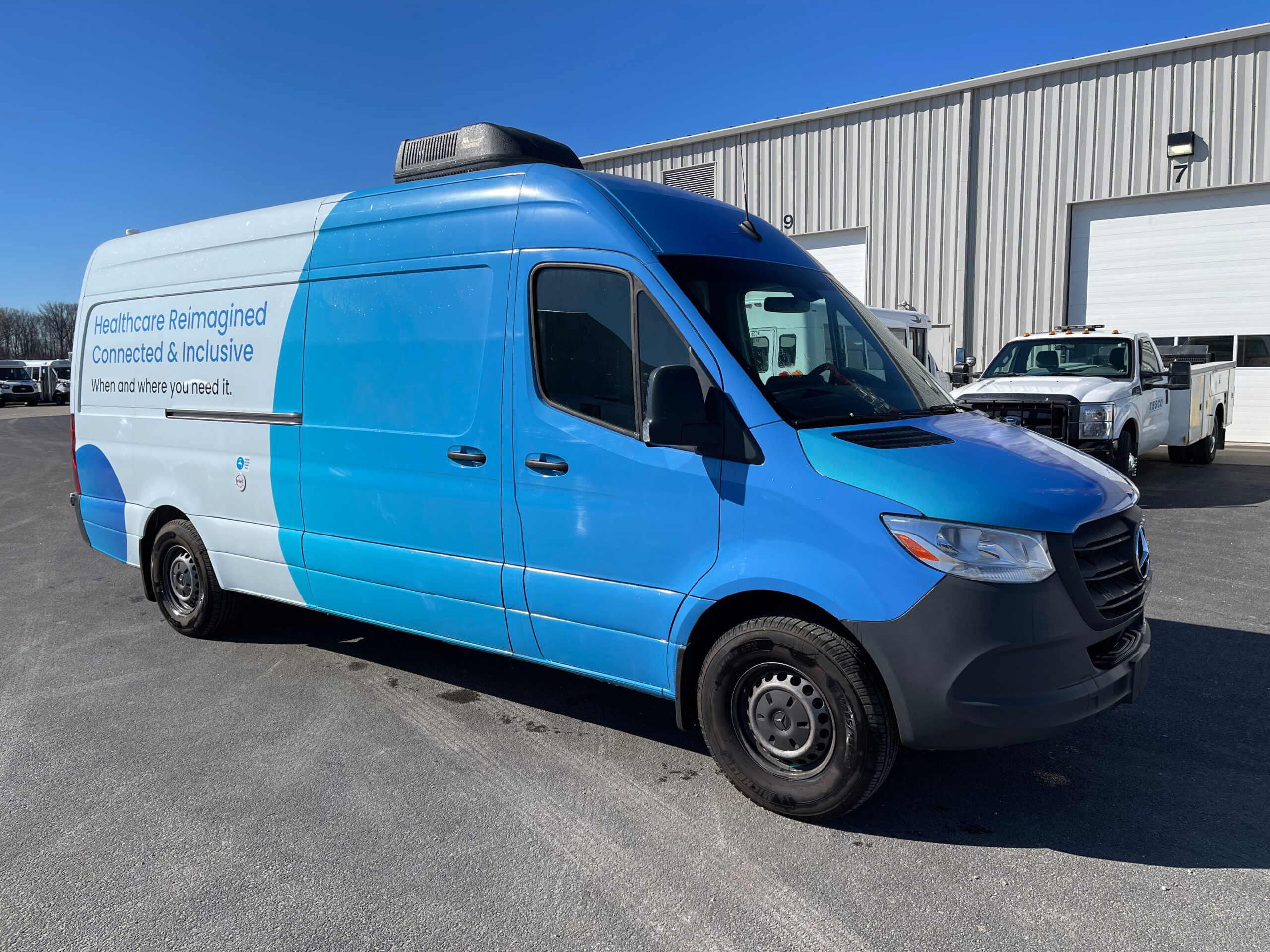 Exterior of a used 2022 mobile medical clinic for sale