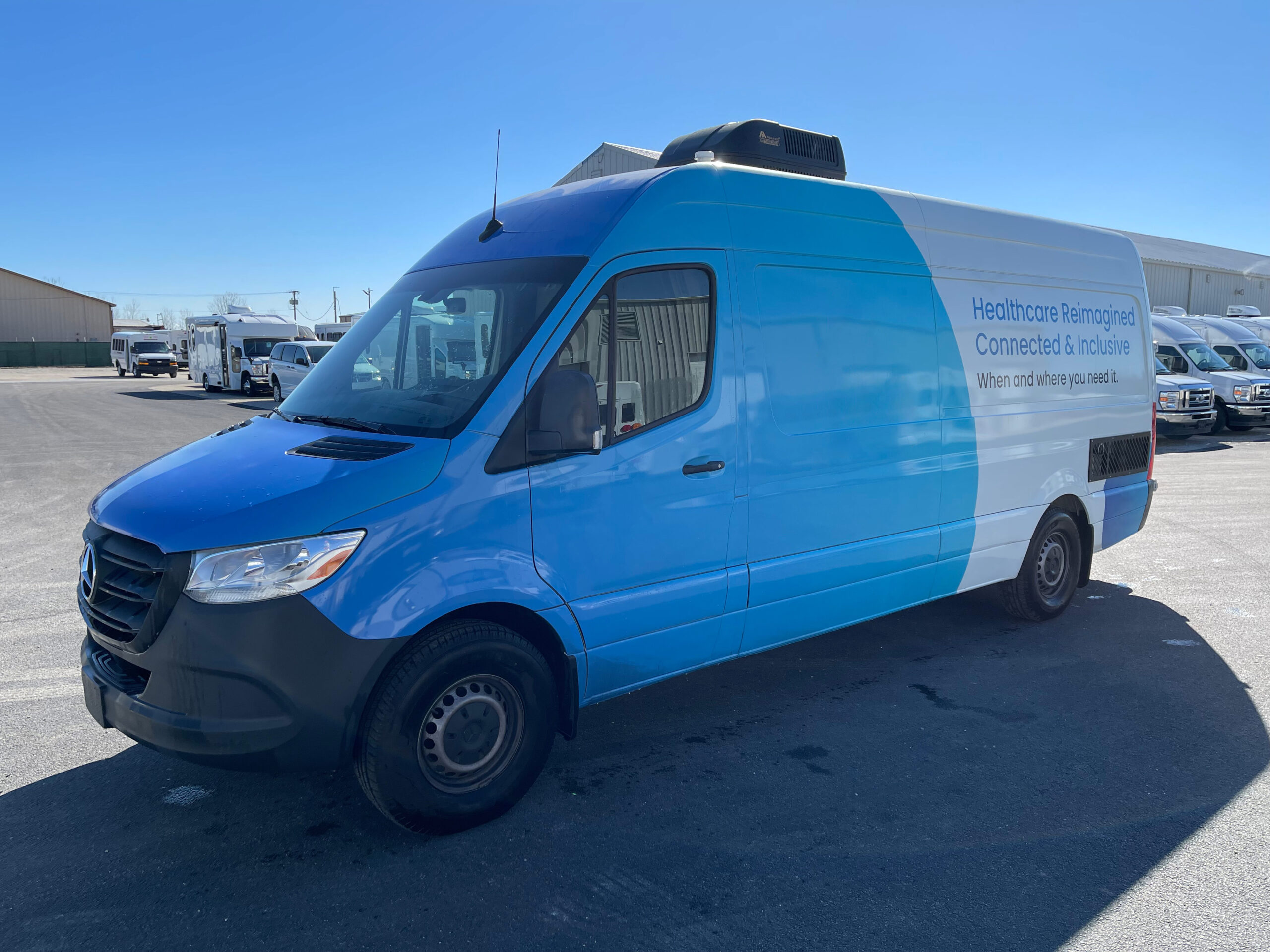 Exterior of a used 2022 mobile medical clinic for sale