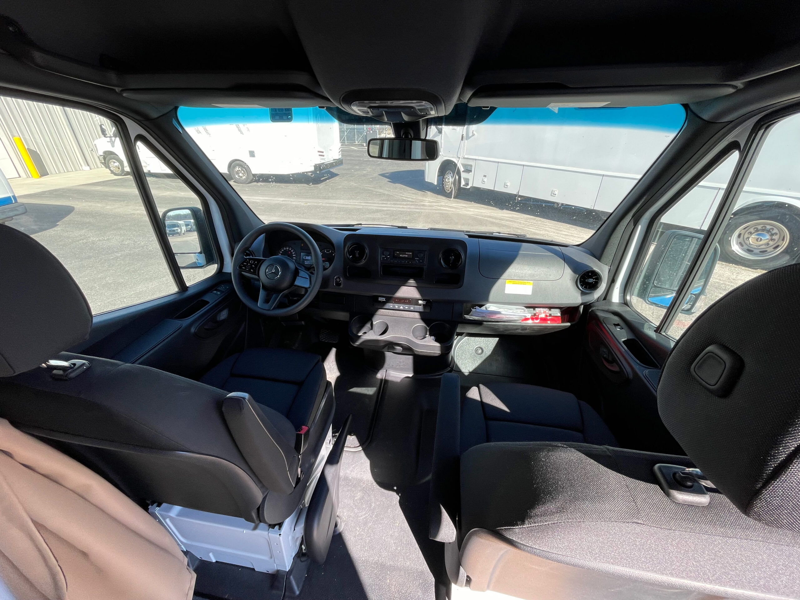 Interior of a used 2022 mobile medical clinic for sale