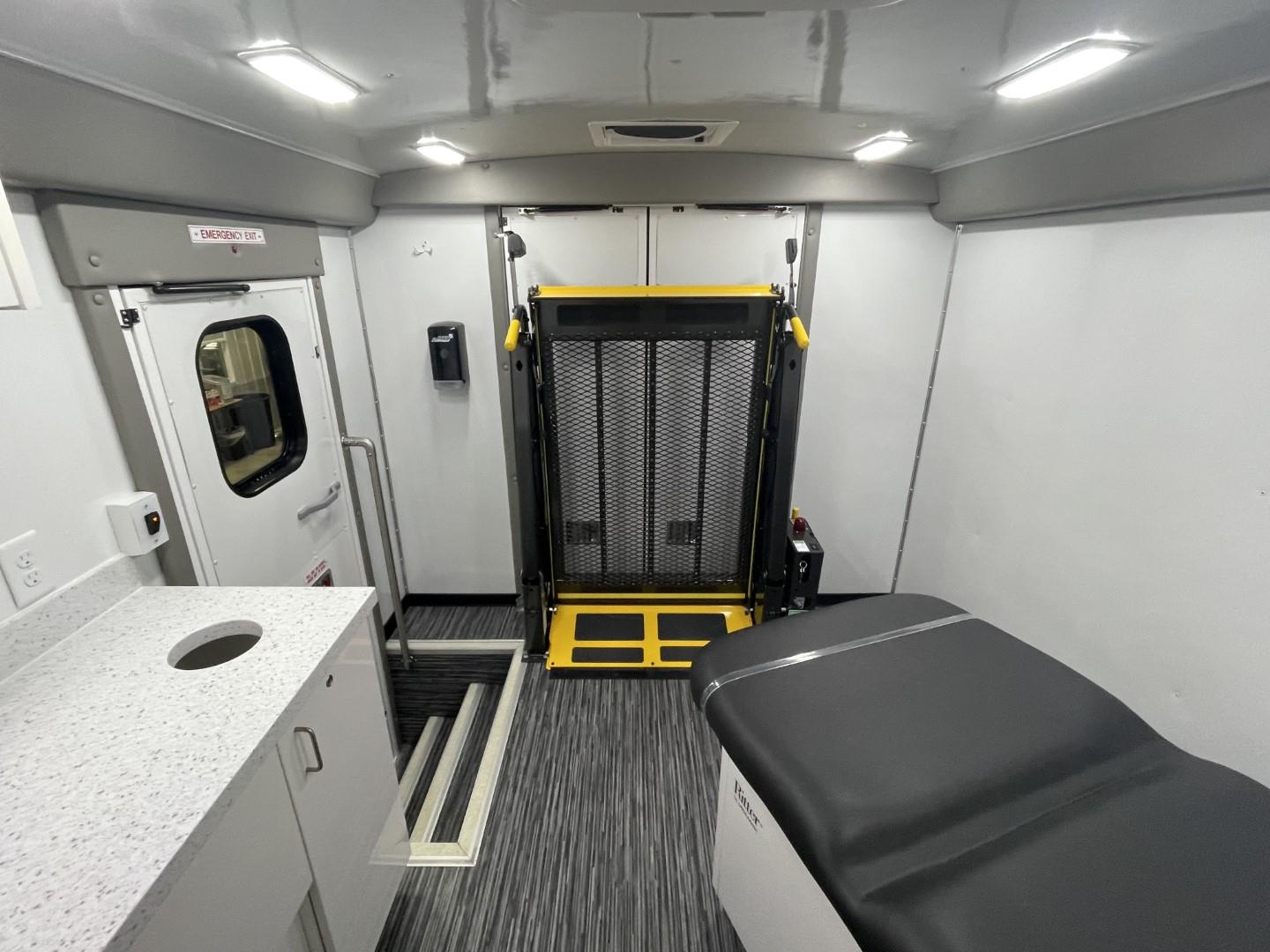 Interior of a new 2022 Mobile Medical Clinic