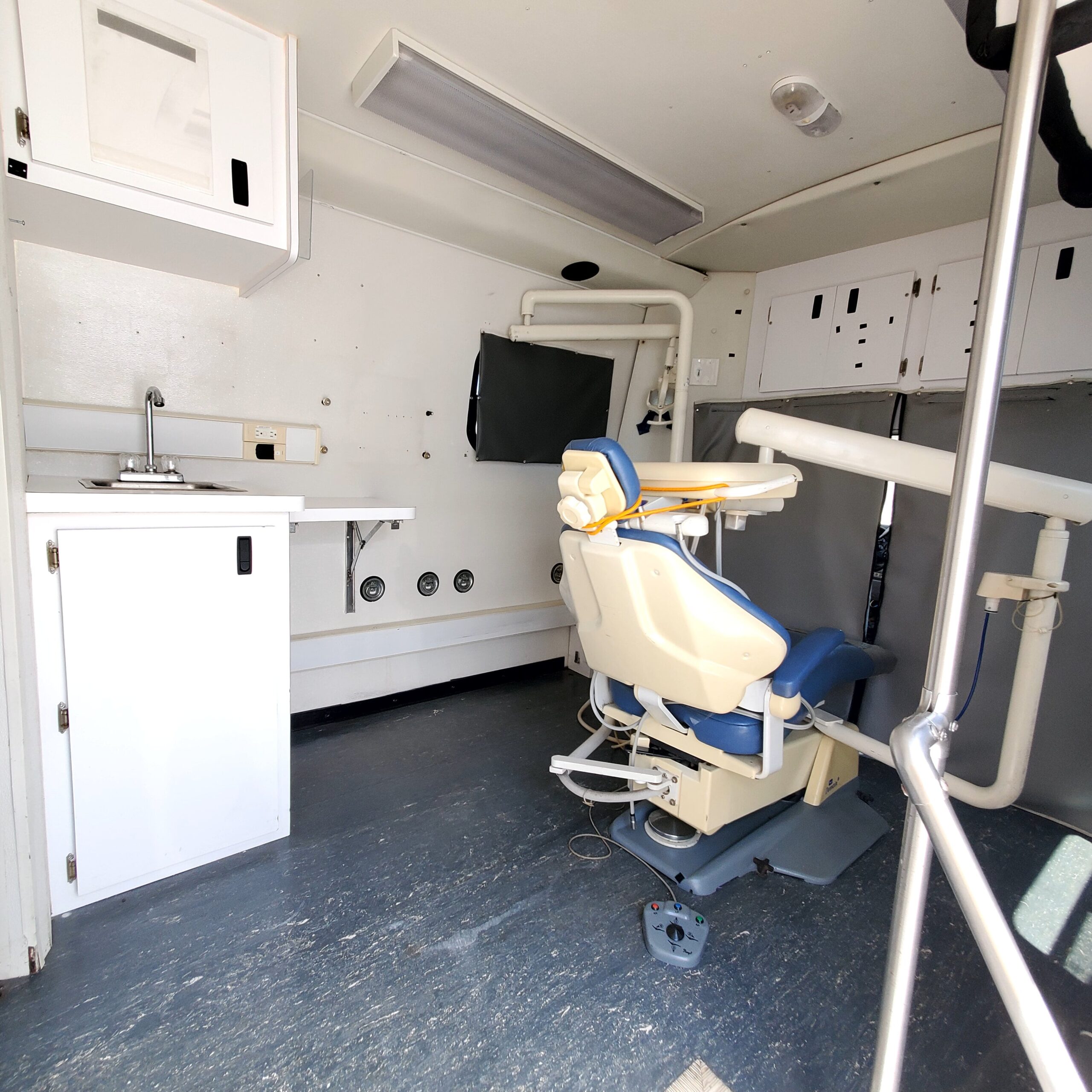 Interior of a used 2006 Mobile Dental Clinic for sale