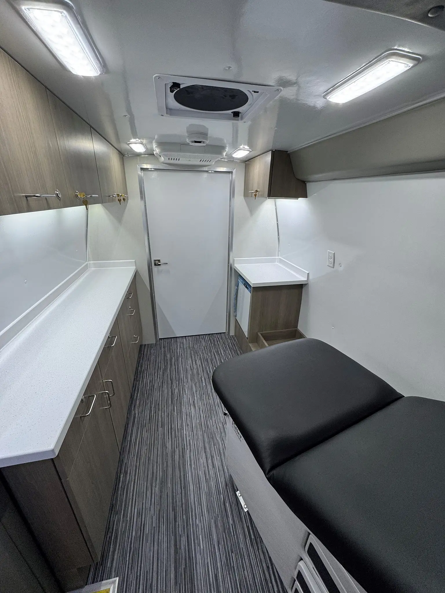 The inside of a One Room Mobile Medical Clinic ADA, Group B-2