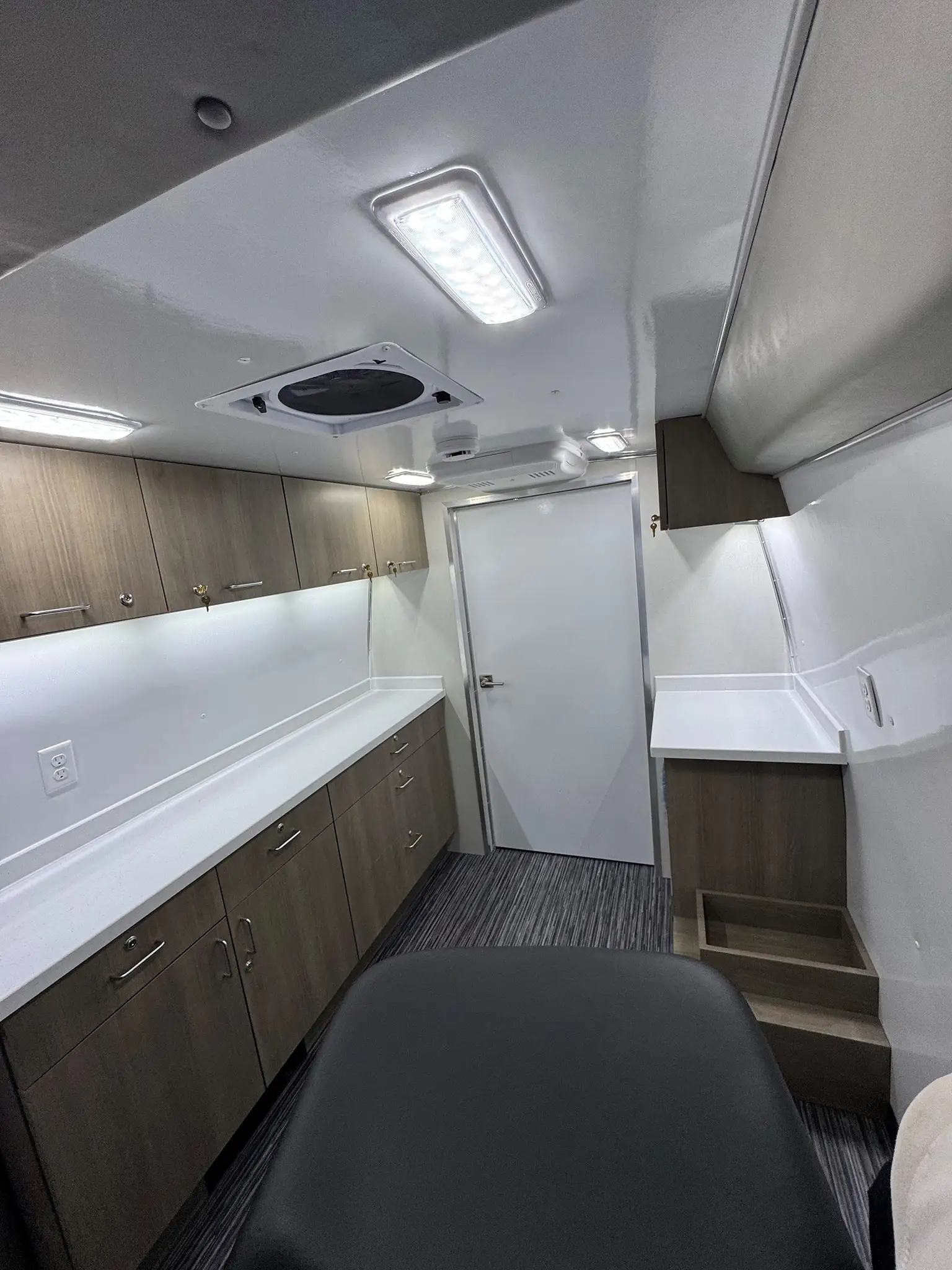 The inside of a One Room Mobile Medical Clinic ADA, Group B-2