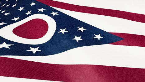The Ohio state flag &ndash; mobile medical clinics available in Ohio