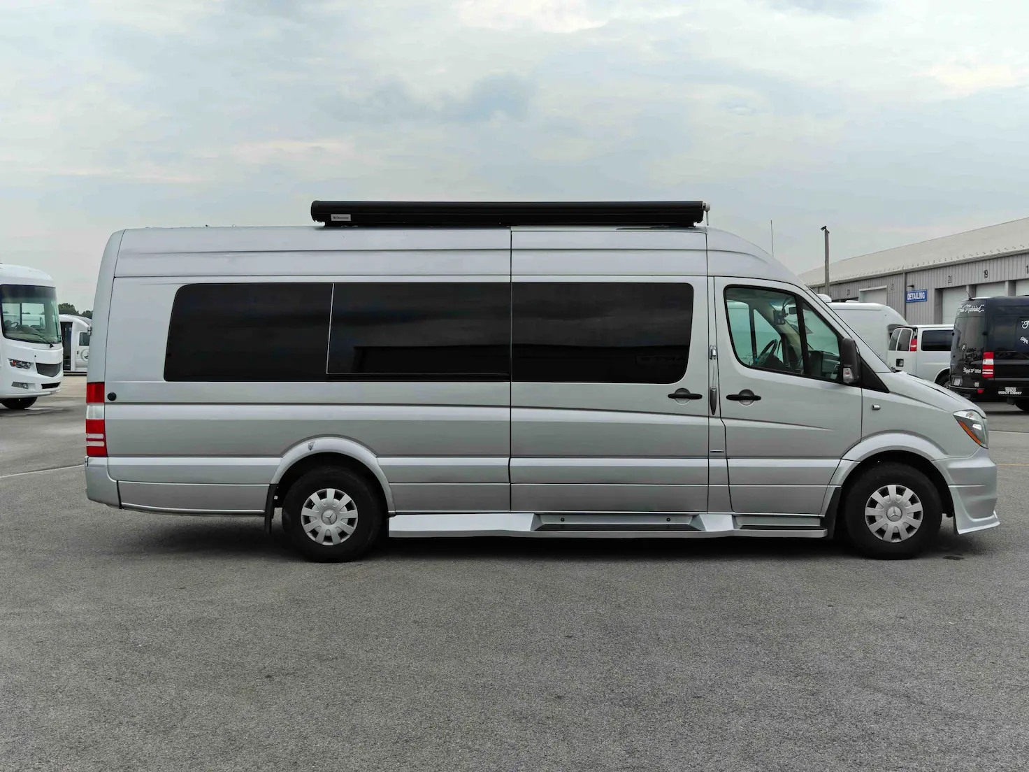 Exterior of a 2015 Sprinter Mobile Clinic W/ Restroom for sale