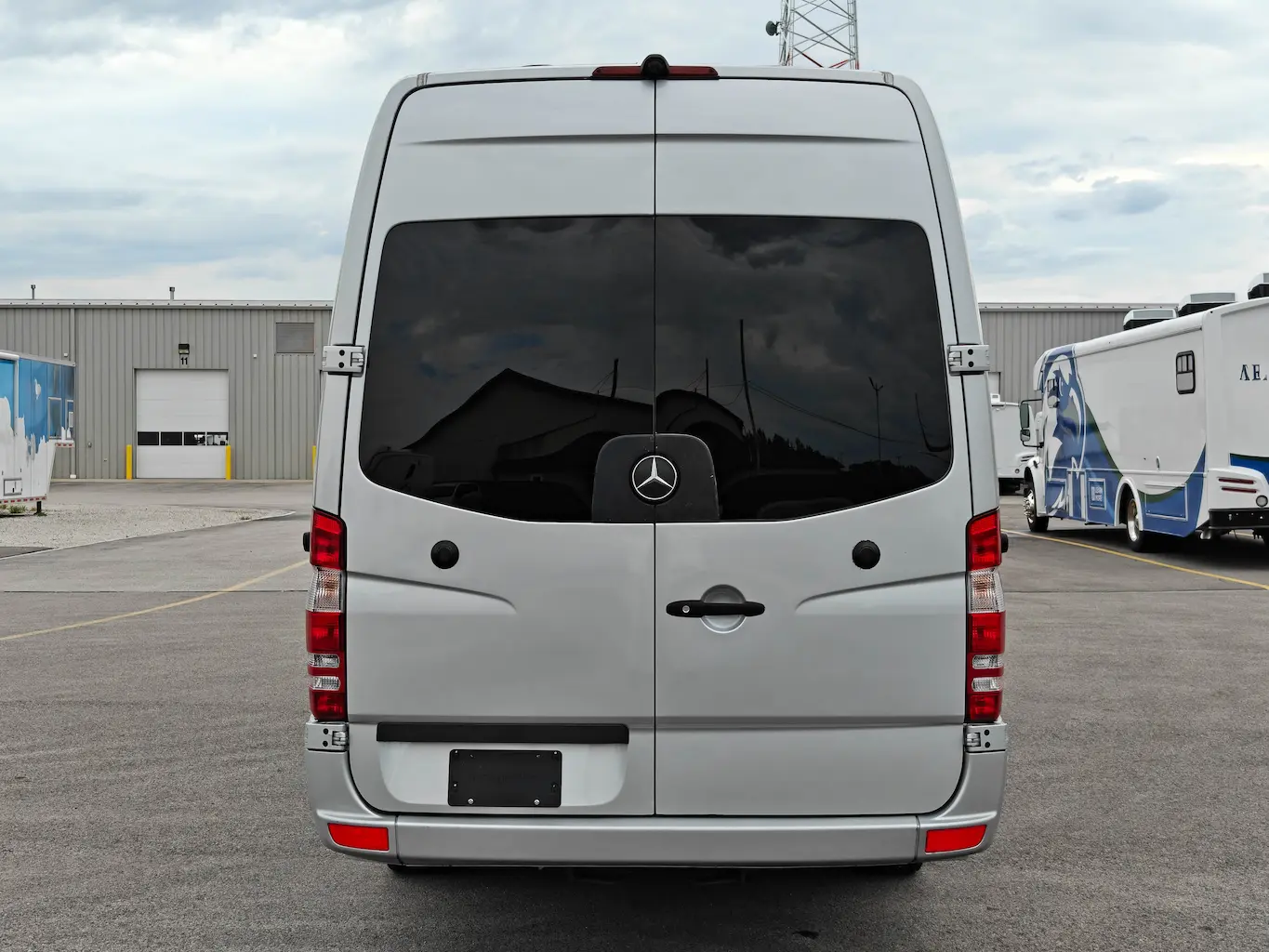 Exterior of a 2015 Sprinter Mobile Clinic W/ Restroom for sale
