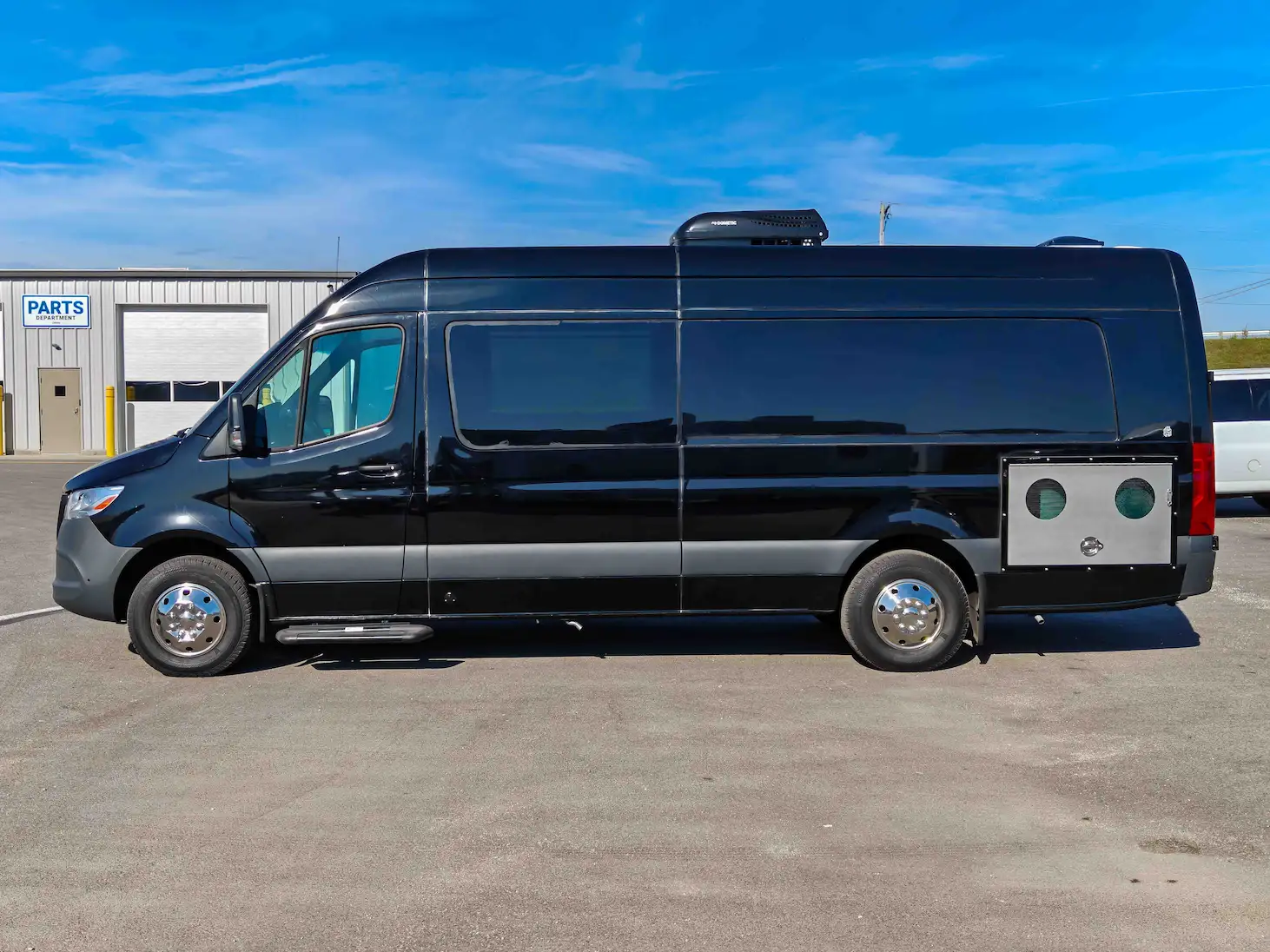Exterior of a 2020 Mercedes Sprinter Mobile Clinic for sale