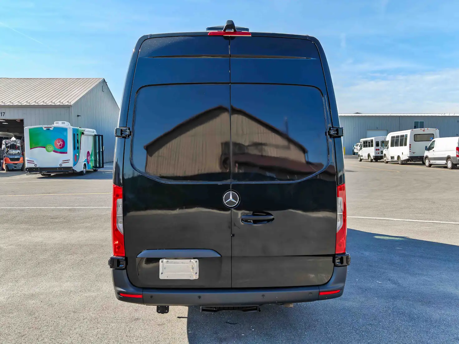 Exterior of a 2020 Mercedes Sprinter Mobile Clinic for sale