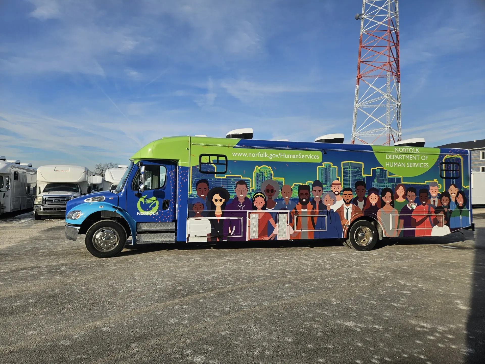 City of Norfolk Department of Human Services Mobile Workforce Center exterior