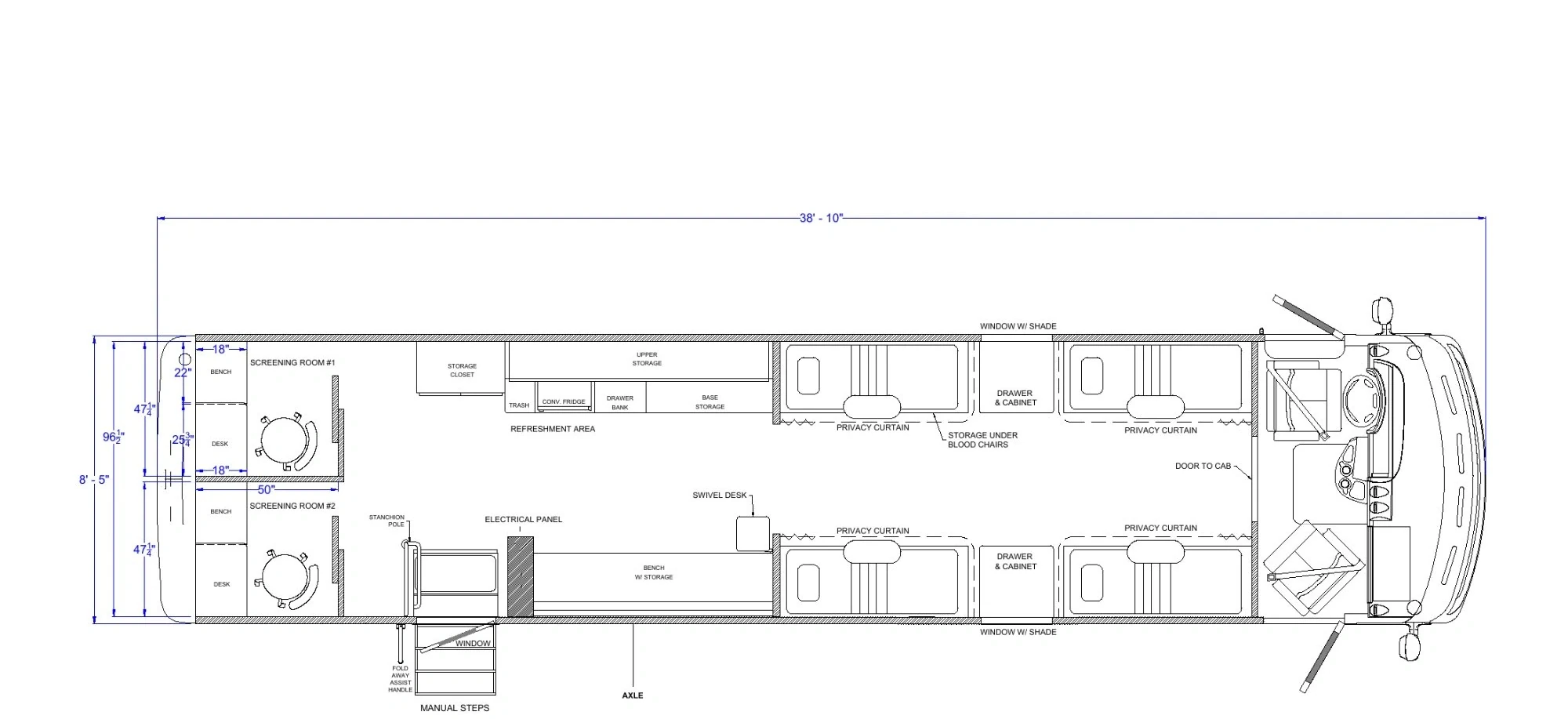 LifeServe Blood Center Custom Floor Plan