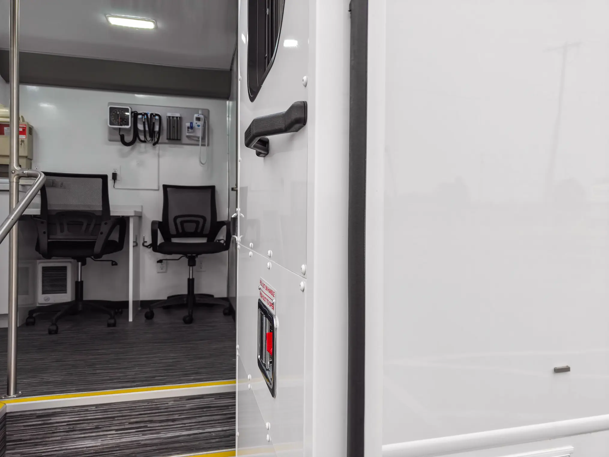 Door of a 32-Foot Mobile Clinic, Group M