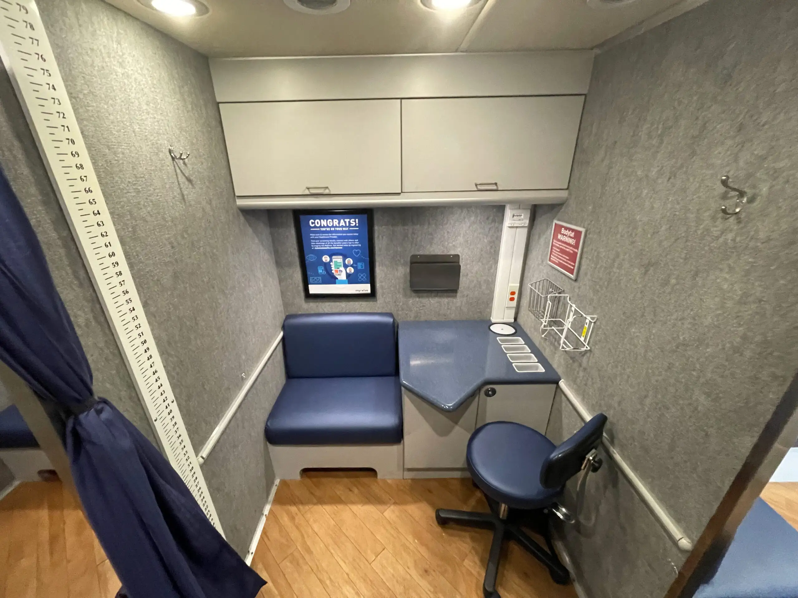 Interior of a used 2014 farber specialty clinic for sale